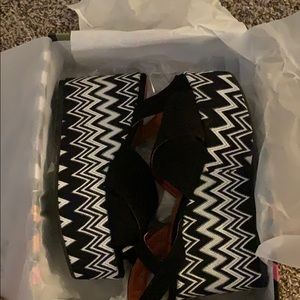 Brand new, never worn Missoni platforms